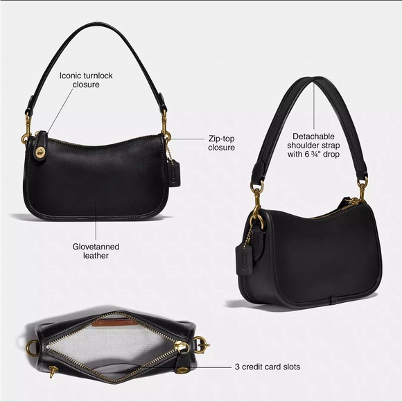 Coach swinger 20 in black - Picture 7 of 7
